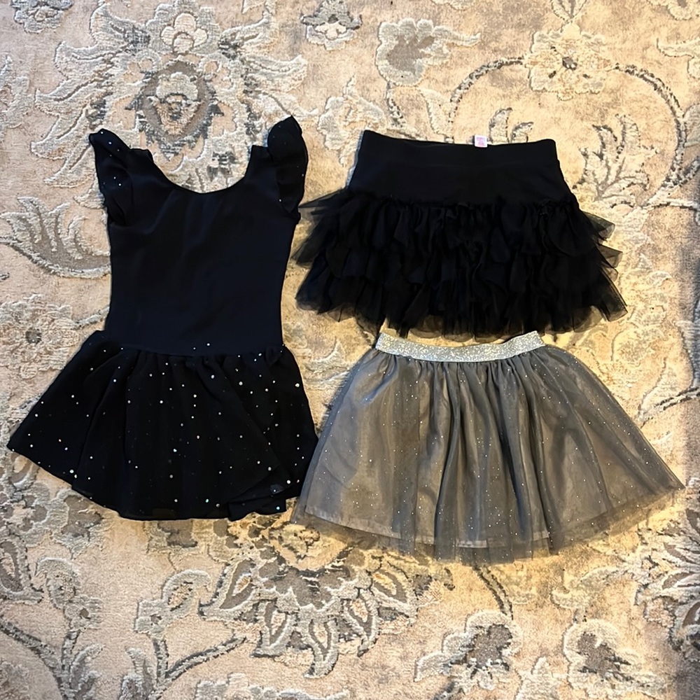 Dance Leotard and skirts/tutu lot